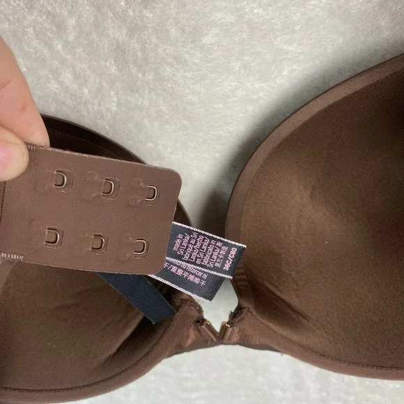 Victoria's Secret Very Sexy Push-Up Bra Size 36C Brown Smooth - Picture 7 of 9